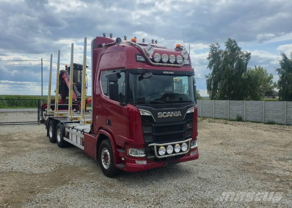 Scania R 650 За превоз на дървени трупи