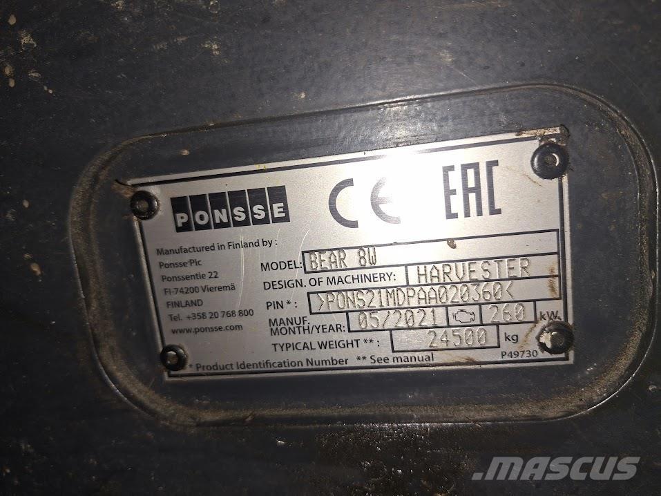 Ponsse Bear 8W Харвестери