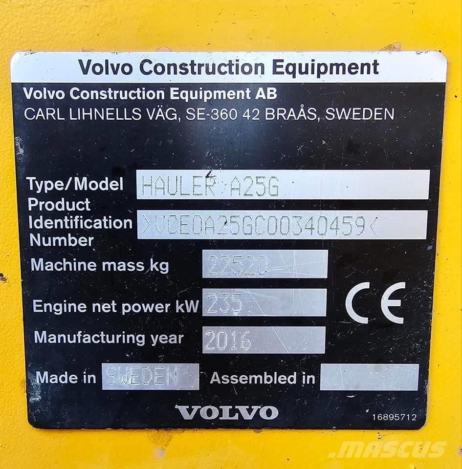 Volvo A 25 G Дъмпери/моторни превозни средства