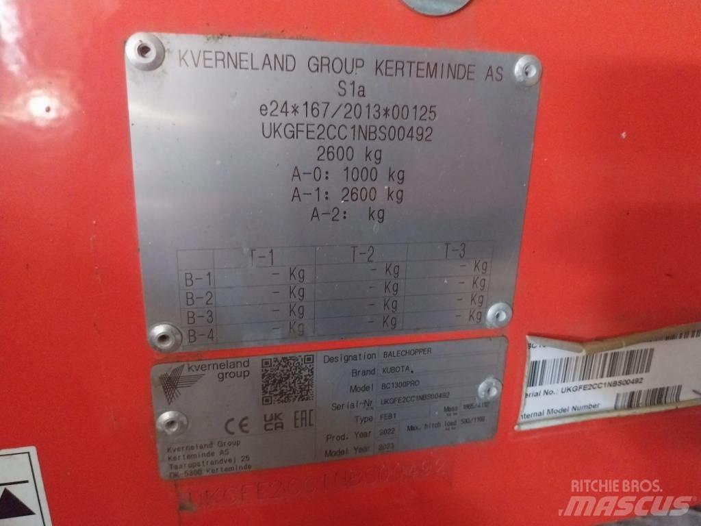 Kubota BC 1300 PRO Резачки за бали, резачки и машини за отмотаване на бали