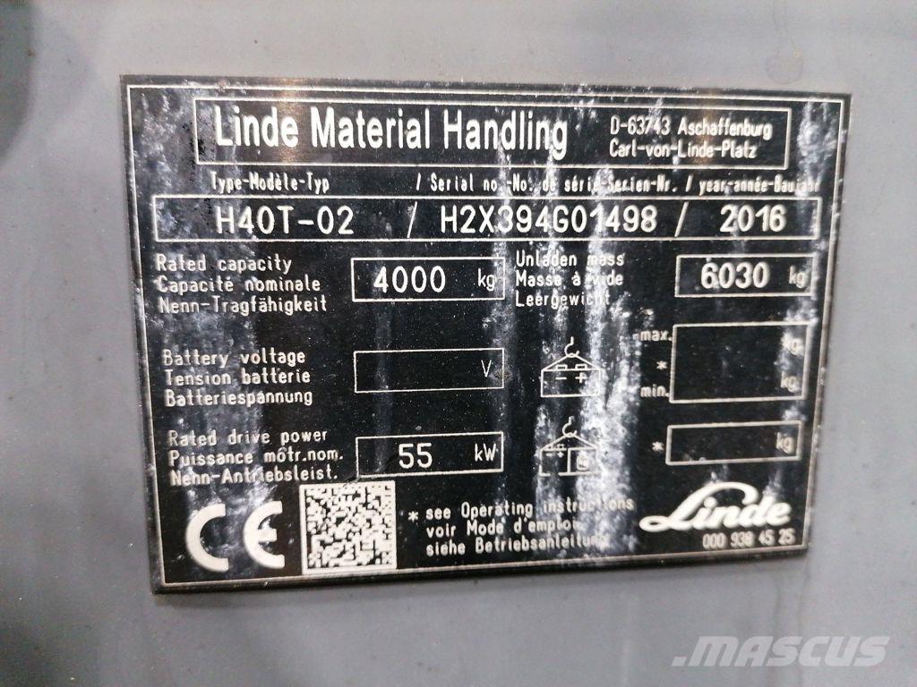 Linde H40T-02 Камиони с АГУ