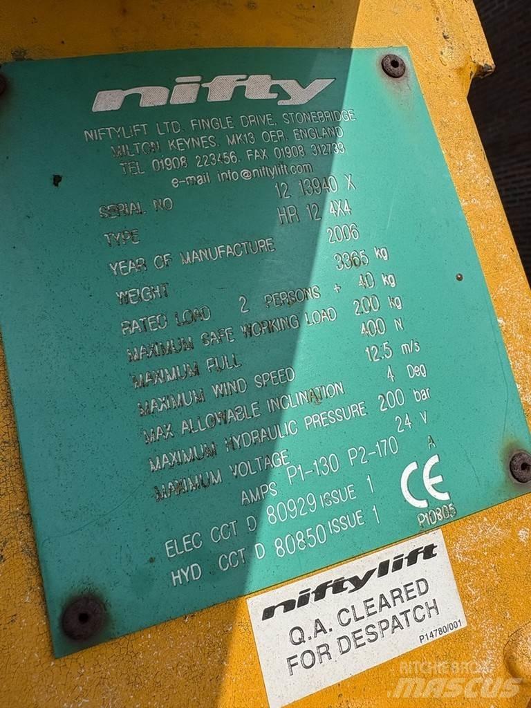 Niftylift Hr12nde Съчленени стрелови подемници