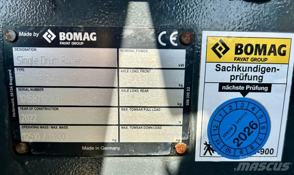 Bomag BW 213 D-5 Други ролки
