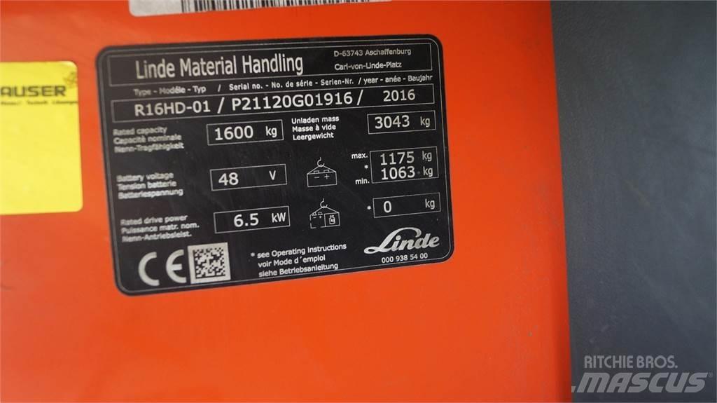 Linde R16HD Ретрак/ Високоповдигач с изместване на вилката напред