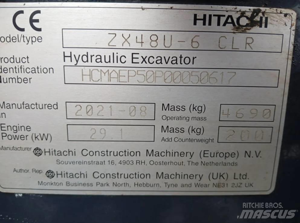 Hitachi ZX 48 U Мини екскаватори < 7 т