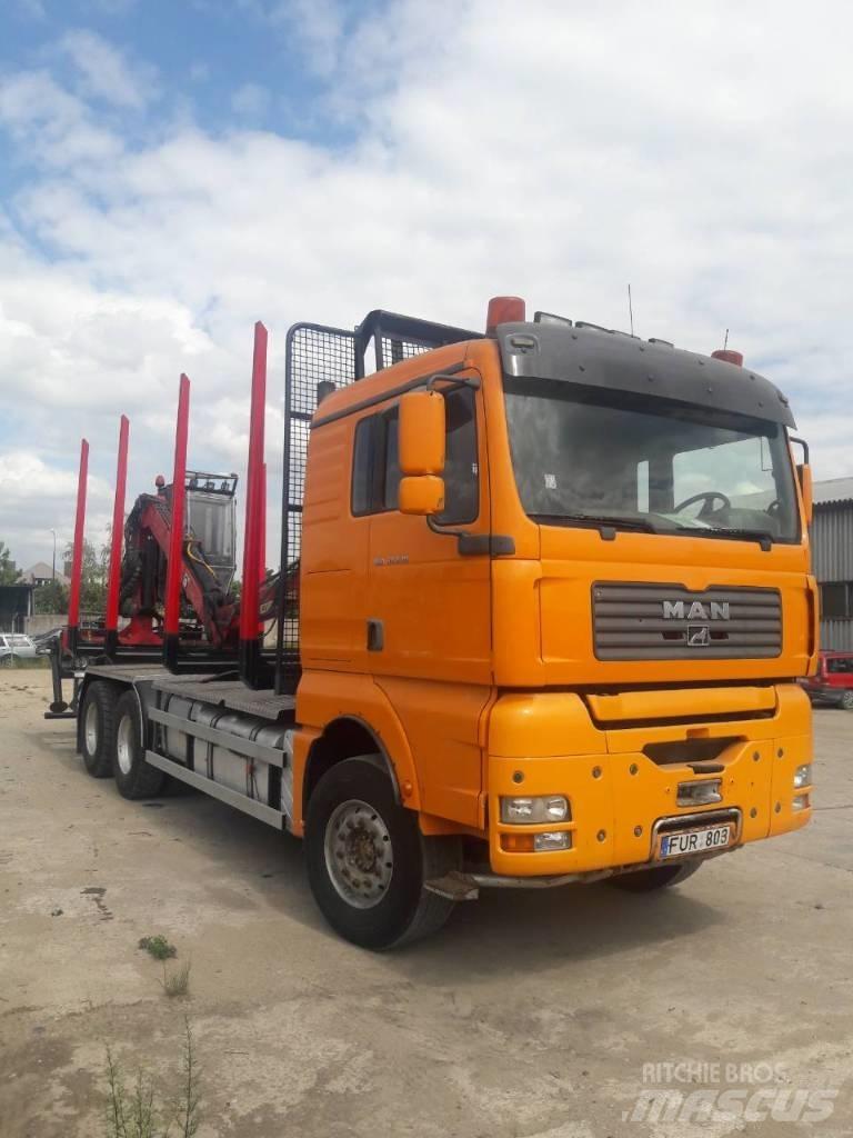 MAN TGA 33.530 За превоз на дървени трупи