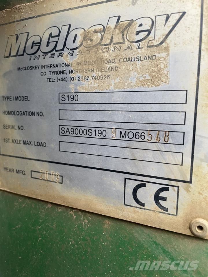 McCloskey S190 Кариерни и свредели за ями