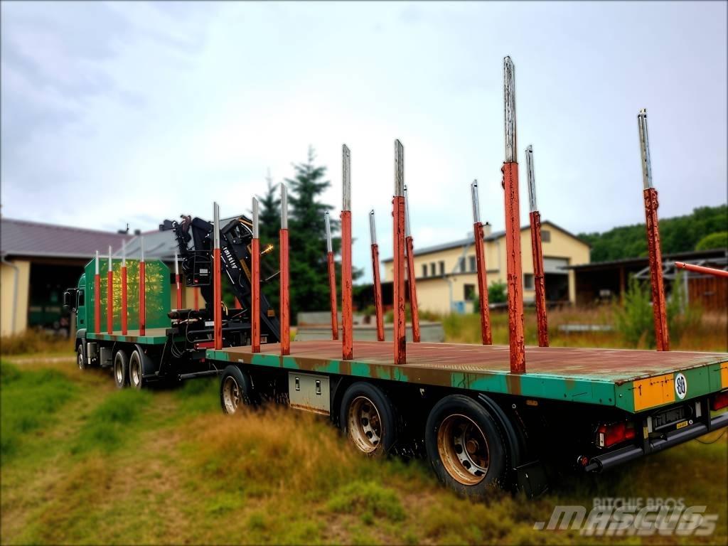 MAN TGA 33.430 За превоз на дървени трупи
