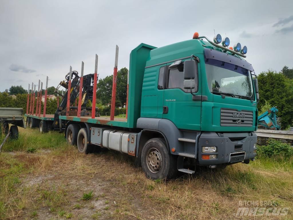 MAN TGA 33.430 За превоз на дървени трупи