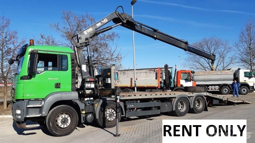 MAN TGS 35.360  rent Бордови камион / автолебедка