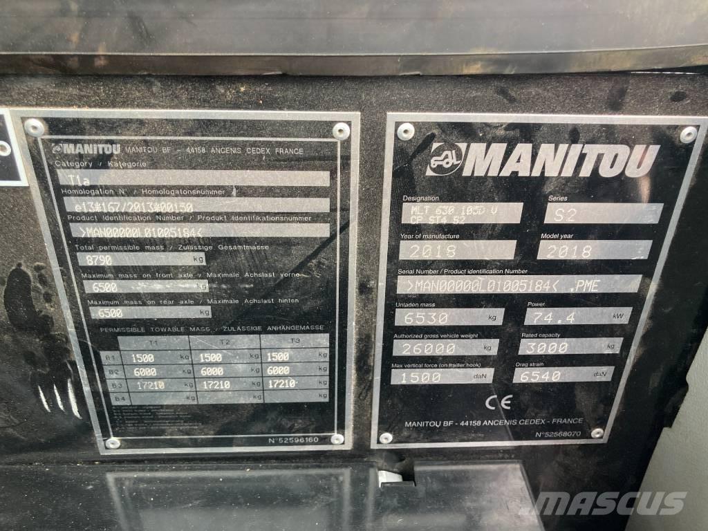 Manitou MLT 630-105 Телескопични товарачи