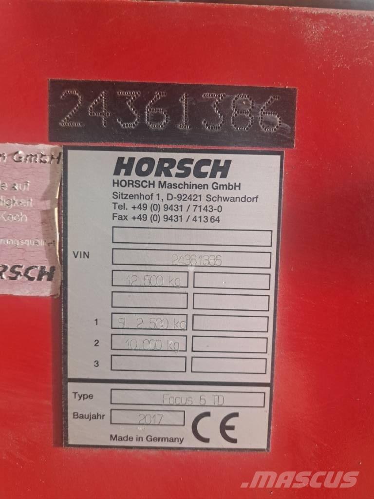 Horsch Focus 6 TD Редосеялки