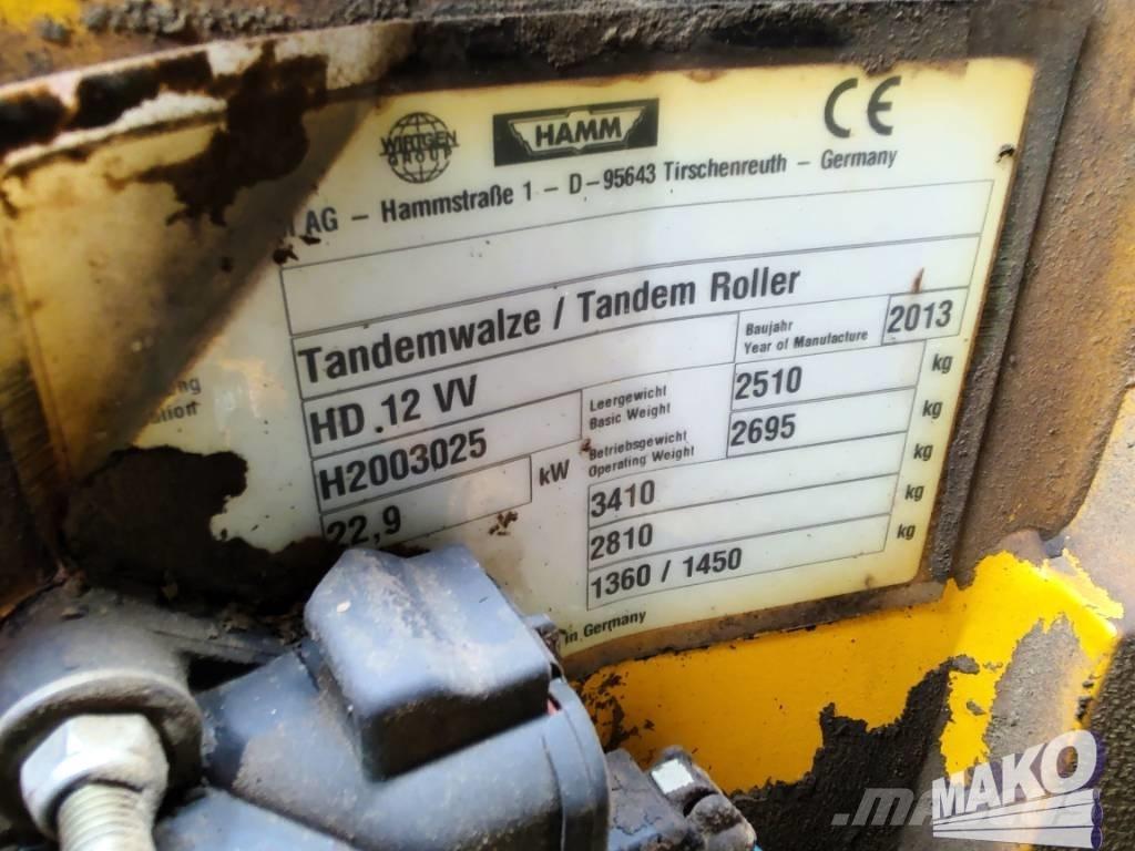 Hamm HD 12 VV Двойни барабанни ролки
