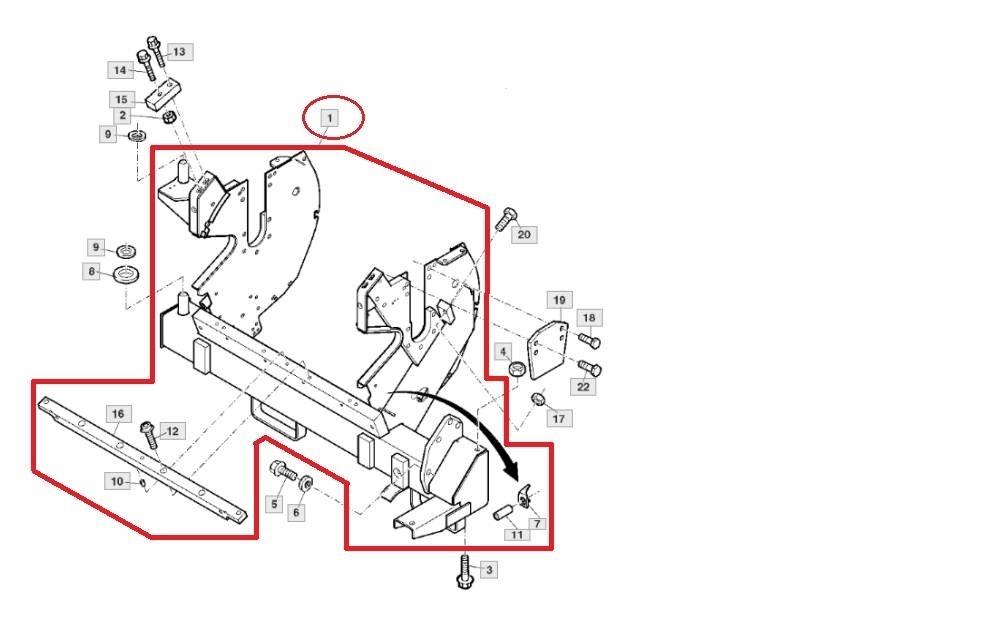 John Deere AXE10820 Аксесоари за машини за сено и фураж
