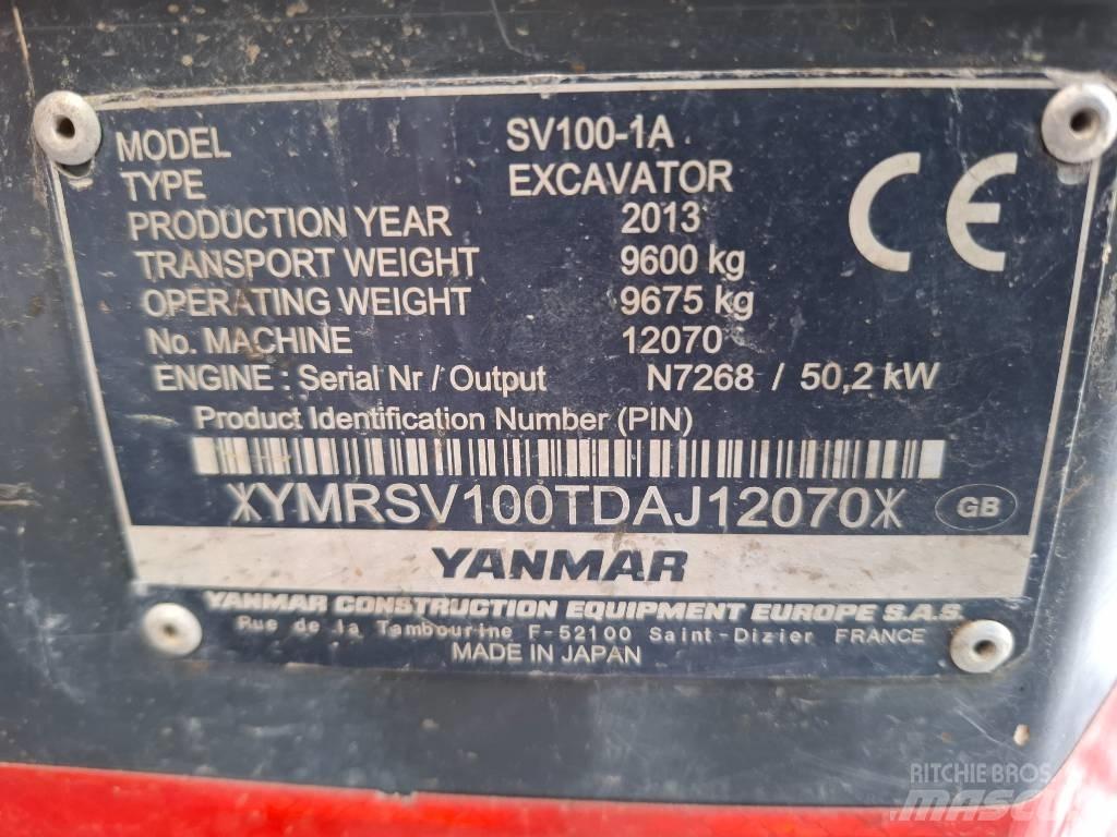 Yanmar SV100-1A Средни екскаватори 7т - 12т