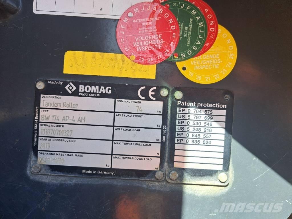 Bomag BW174 AP-4 AM Двойни барабанни ролки
