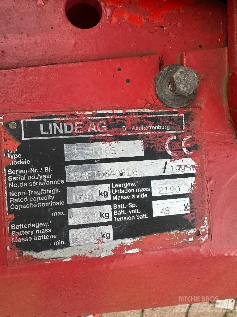 Linde E 16 S Електрически вилични кари-повдигачи