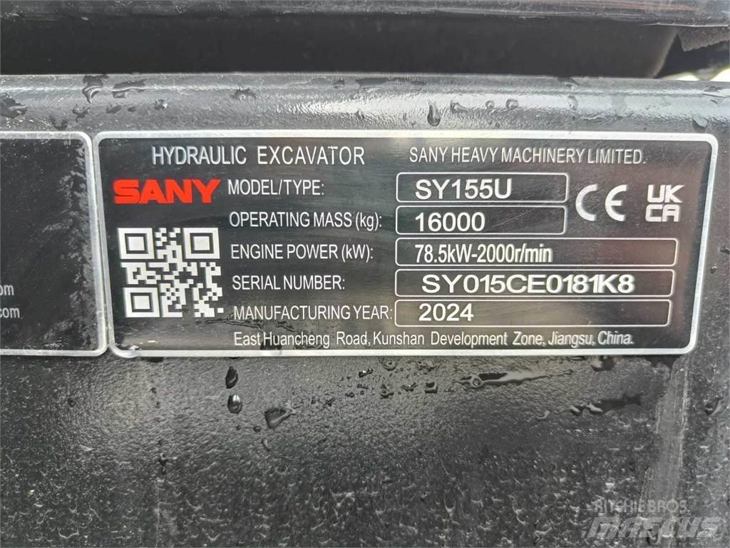 Sany SY155U Верижен екскаватор