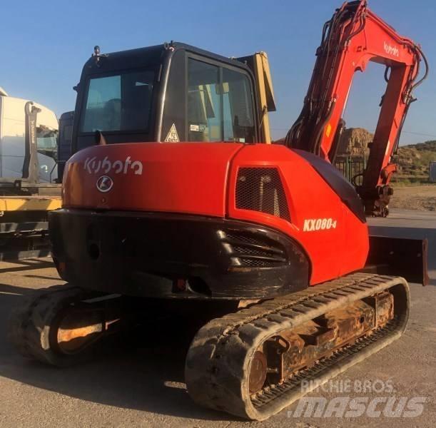 Kubota KX 080-4 Средни екскаватори 7т - 12т