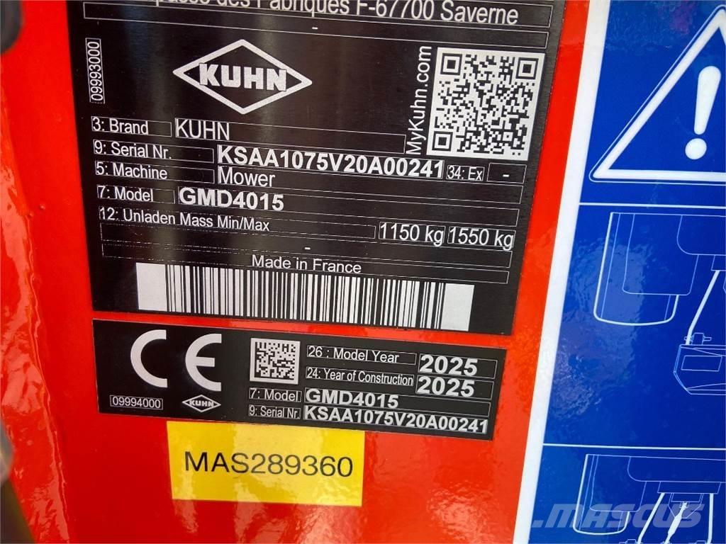 Kuhn GMD4015 Кондиционери за косачки