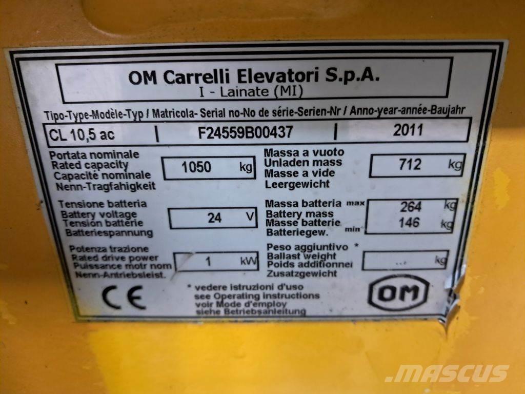 OM CL 10.5ac Колички високоповдигачи с теглич