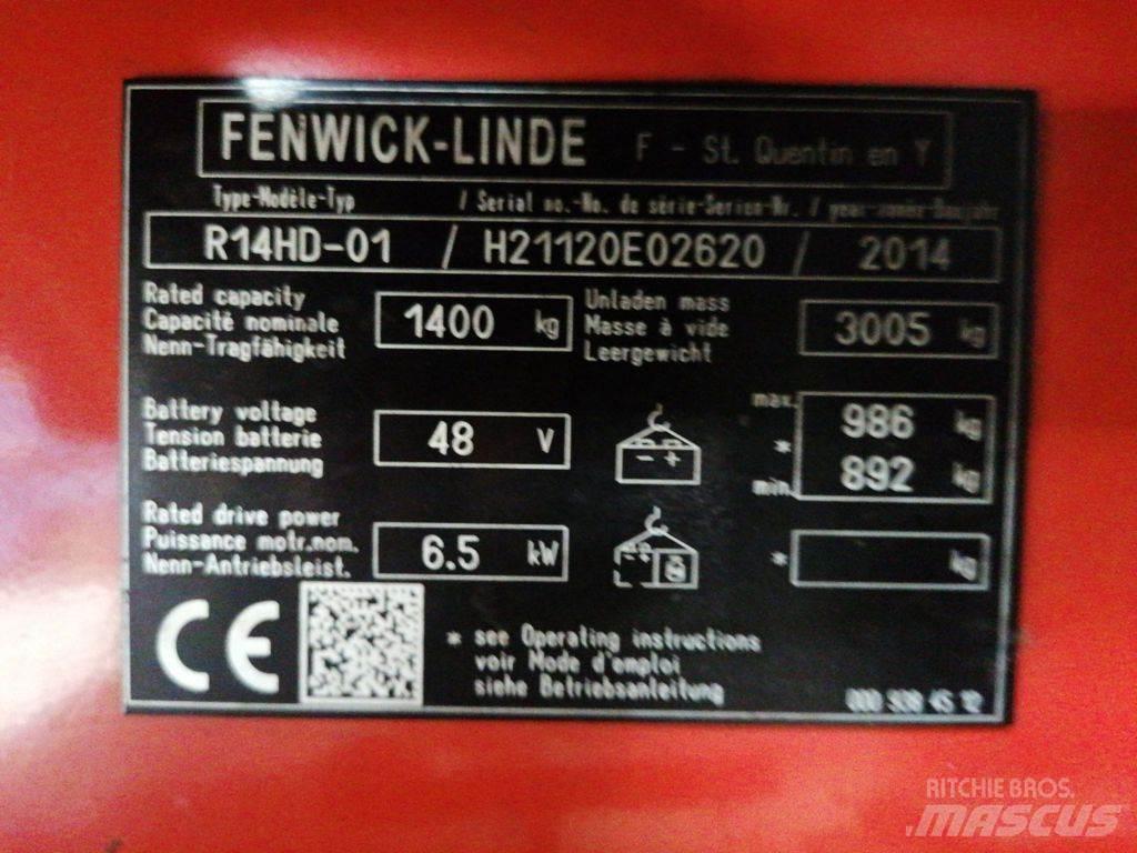 Linde R14HD-01 Ретрак/ Високоповдигач с изместване на вилката напред