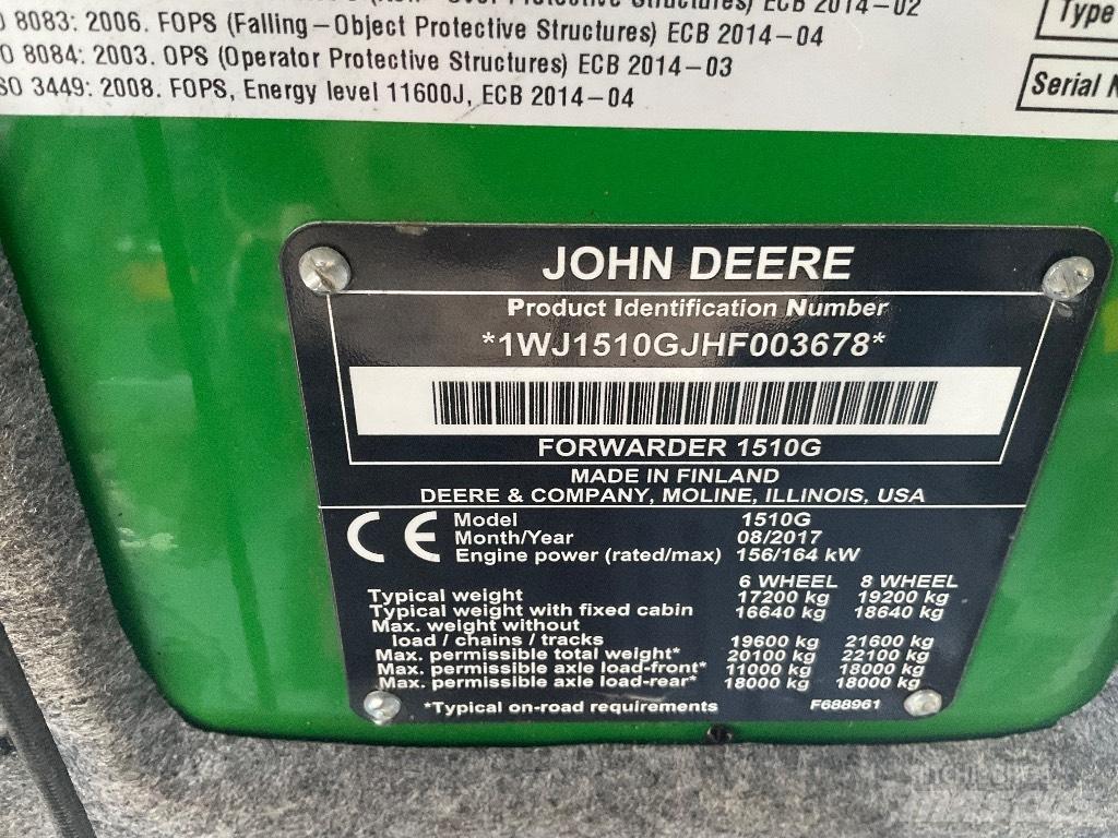 John Deere 1510G Форуардери