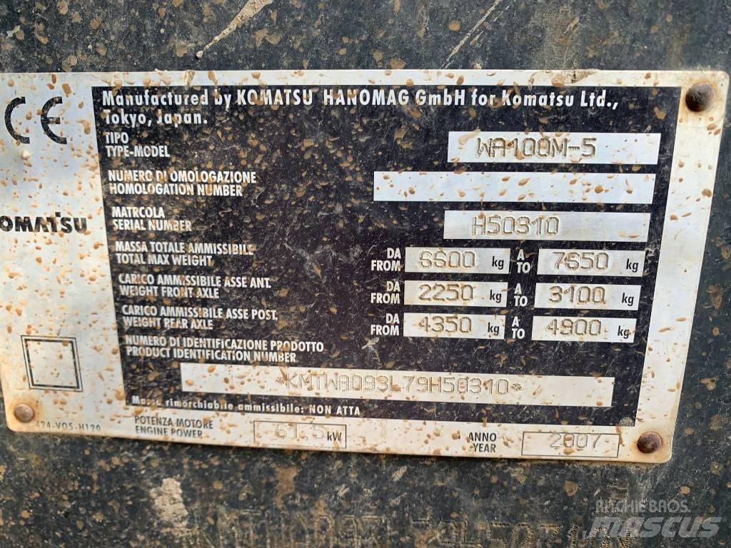Komatsu WA 100 M-5 Колесни товарачи