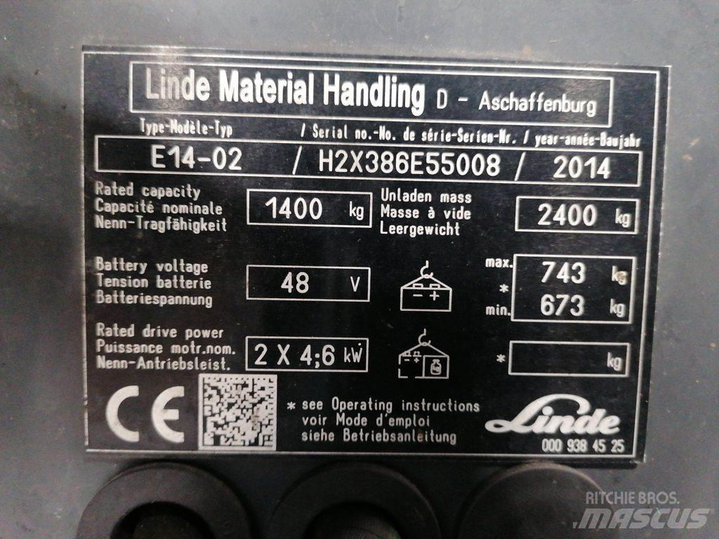 Linde E14-02 Електрически вилични кари-повдигачи
