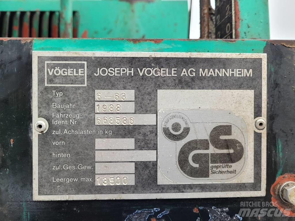 Vögele Super 1500 Машини за асфалт