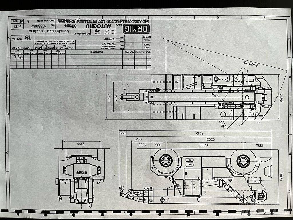 Ormig 33 TMBP Други кранове/вишки
