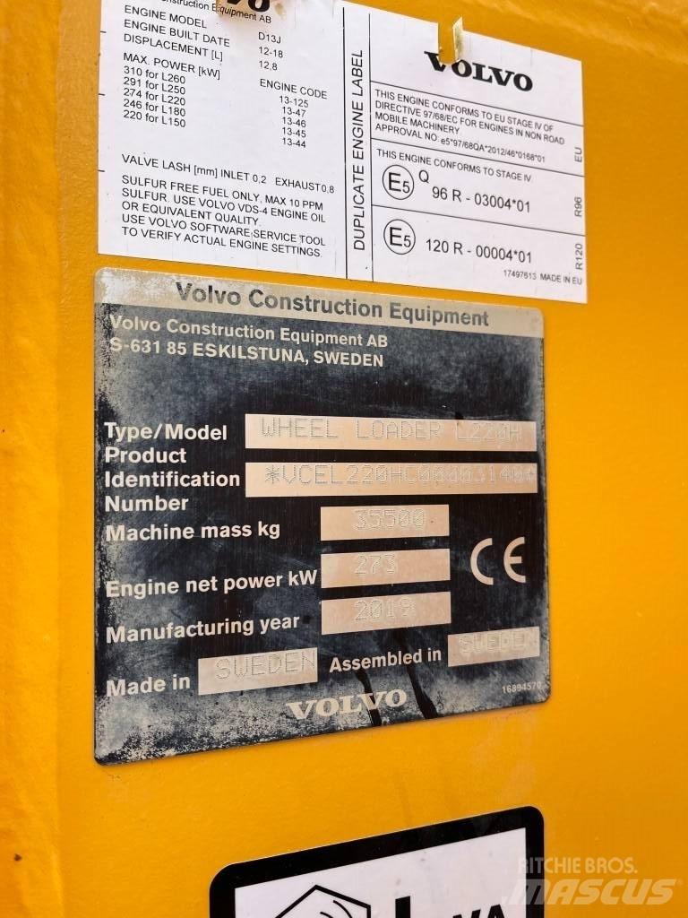 Volvo L220H Колесни товарачи