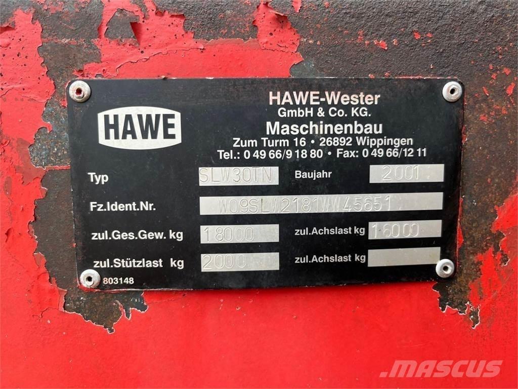 Hawe SLW30TN Ремаркета за зърно / силаж
