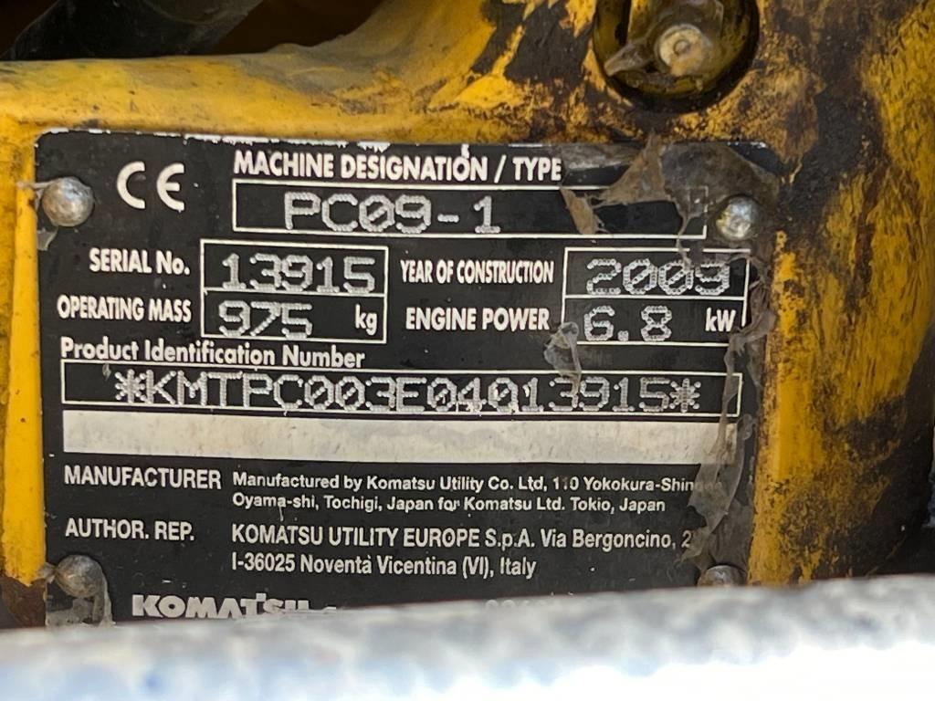 Komatsu PC 09-1 Мини екскаватори < 7 т