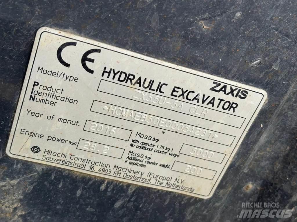 Hitachi ZX55U-5A Мини екскаватори < 7 т