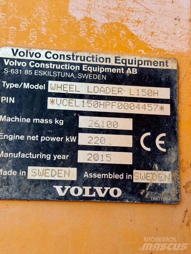 Volvo L 150 H Колесни товарачи