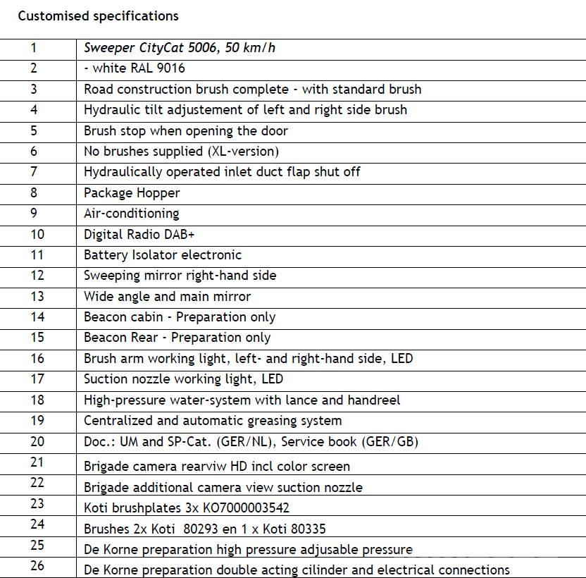 Bucher CityCat 5006 Автоматични метачки с четки