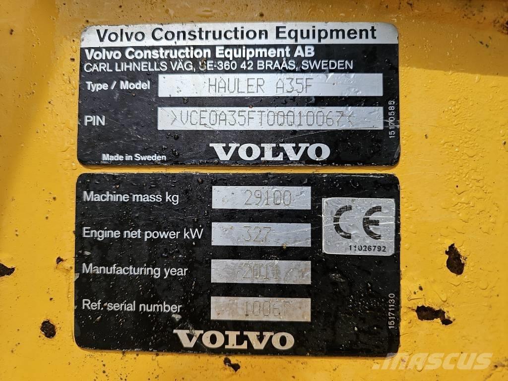 Volvo A 35 F Дъмпери/моторни превозни средства