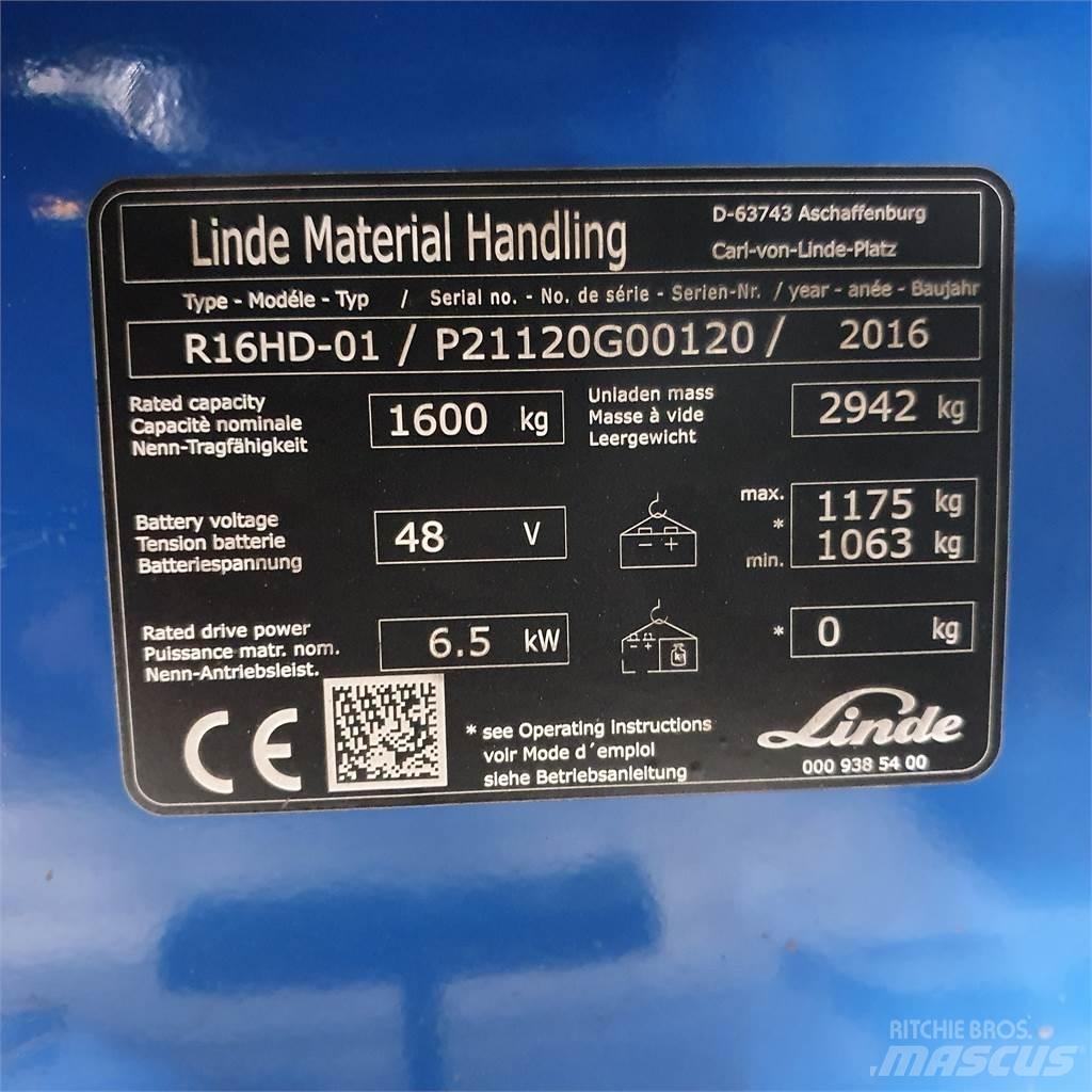 Linde R16HD Ретрак/ Високоповдигач с изместване на вилката напред