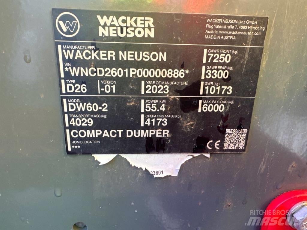Wacker Neuson DW60-2 Странични самосвали