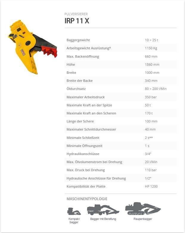 Indeco IRP 11 X строителни трошачки