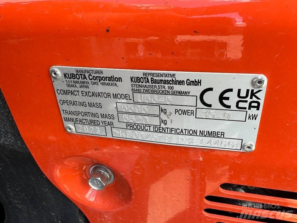Kubota U 56-5 Мини екскаватори < 7 т
