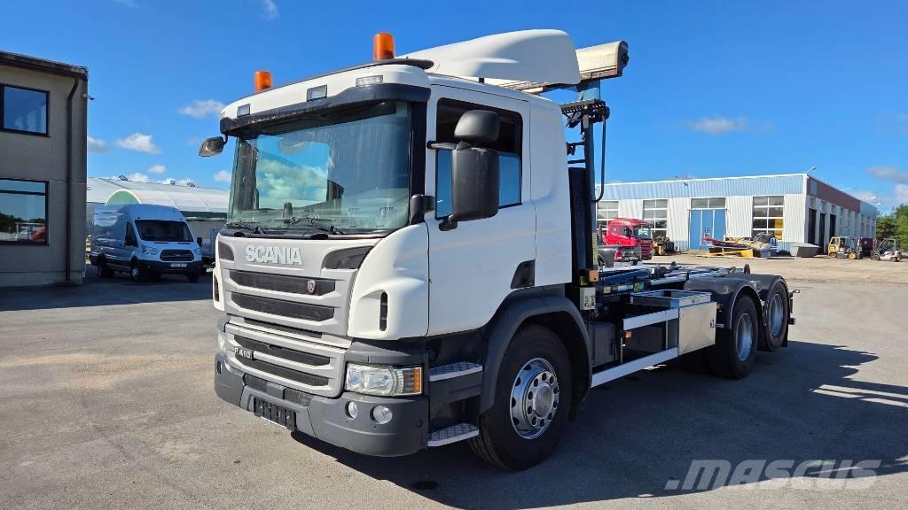 Scania P410 6X2 Камиони с кран с кука