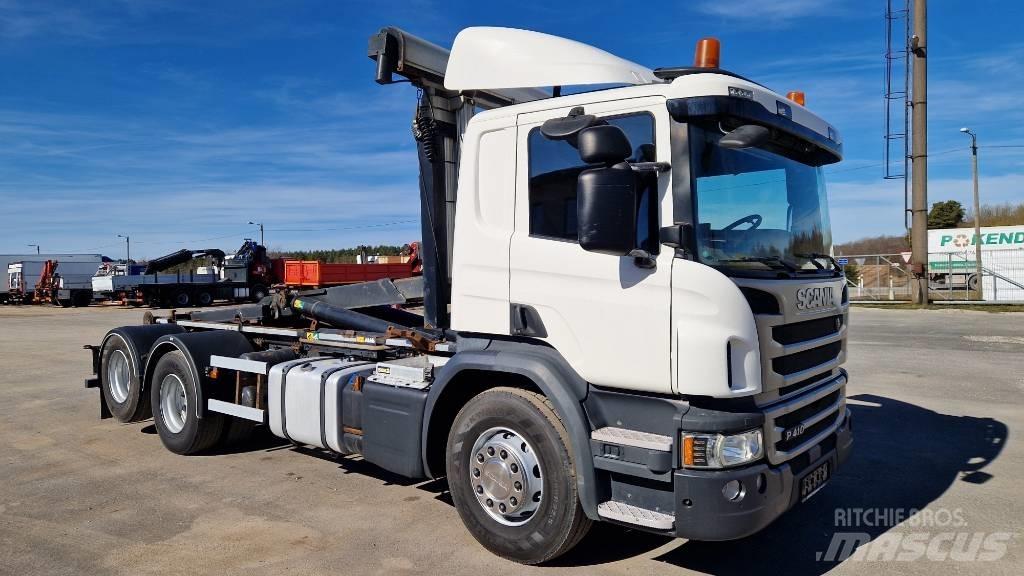 Scania P410 6X2 Камиони с кран с кука