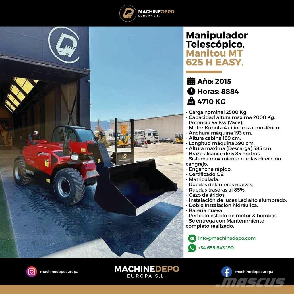 Manitou MT 625 H Телескопични товарачи