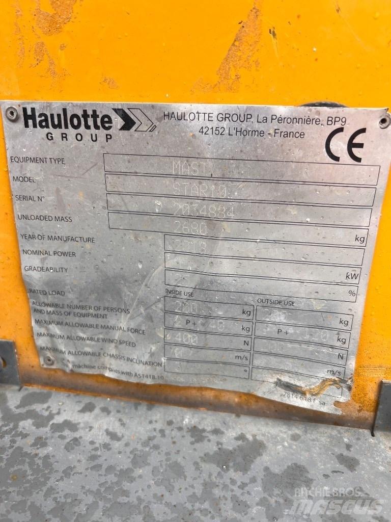 Haulotte Star 10 Телескопични повдигачи
