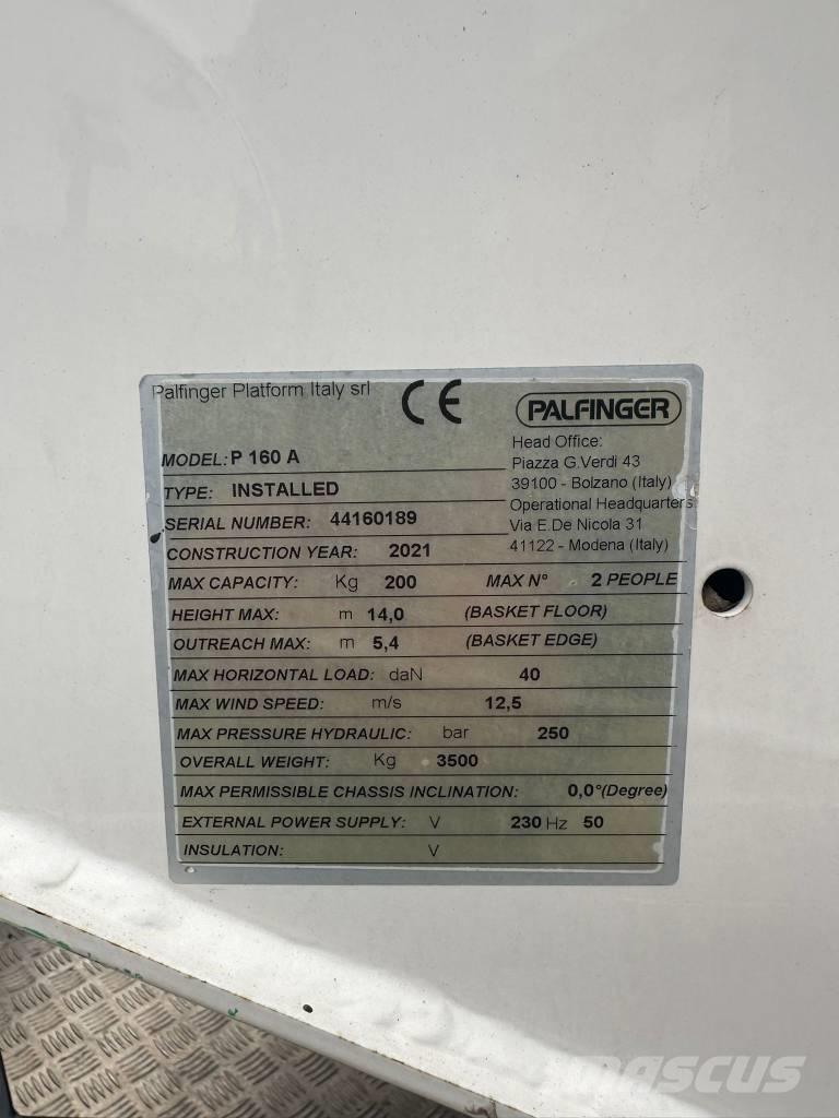 Palfinger P160A Моторизирани платформи с талига