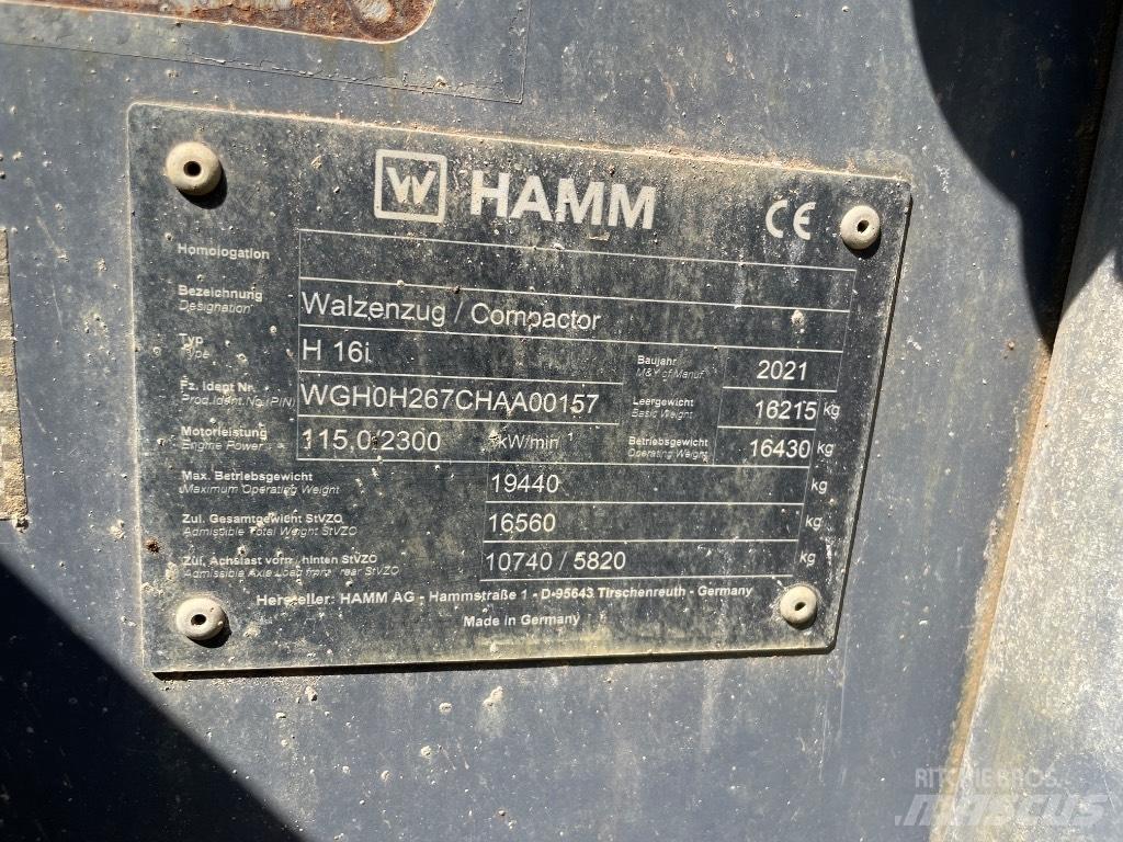 Hamm H 16 i Уплътнители за почва
