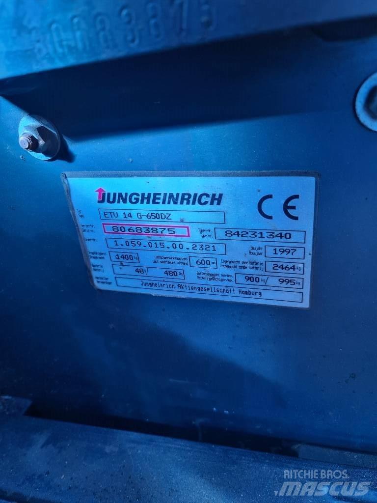 Jungheinrich ETV 14 Ретрак/ Високоповдигач с изместване на вилката напред