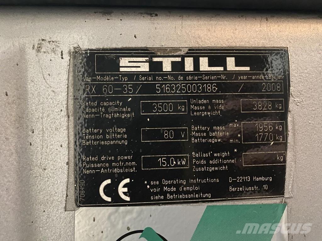 Still RX60-35 Електрически вилични кари-повдигачи